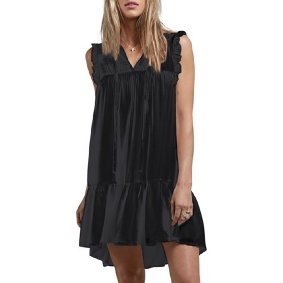 VOLCOM Mesh Polka Dot Ruffle See Y’ Around Dress - Picture 2 of 6